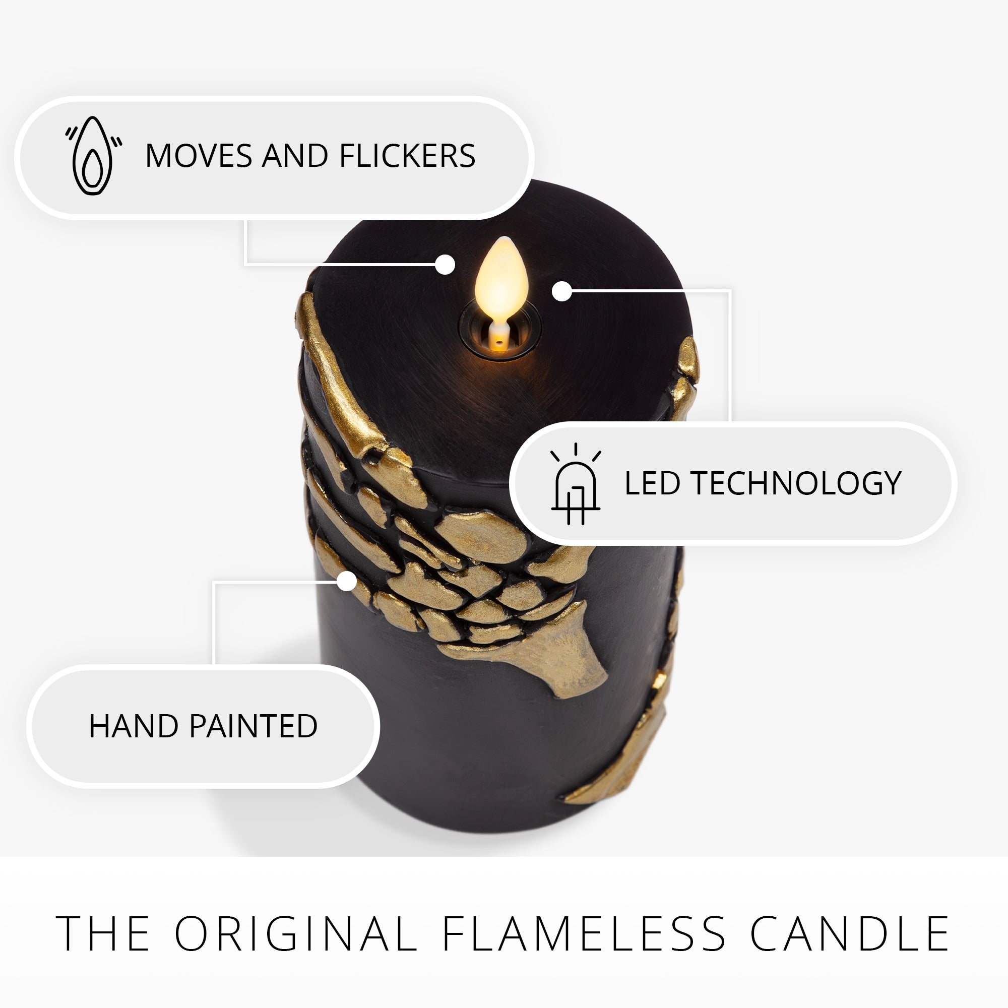 sm-image-8ada092a3b479601b95a770f Black and Gold Skeleton Hands Flameless Candle Pillar