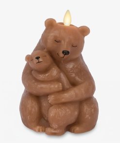 Pecan Brown Mama Bear Flameless Candle