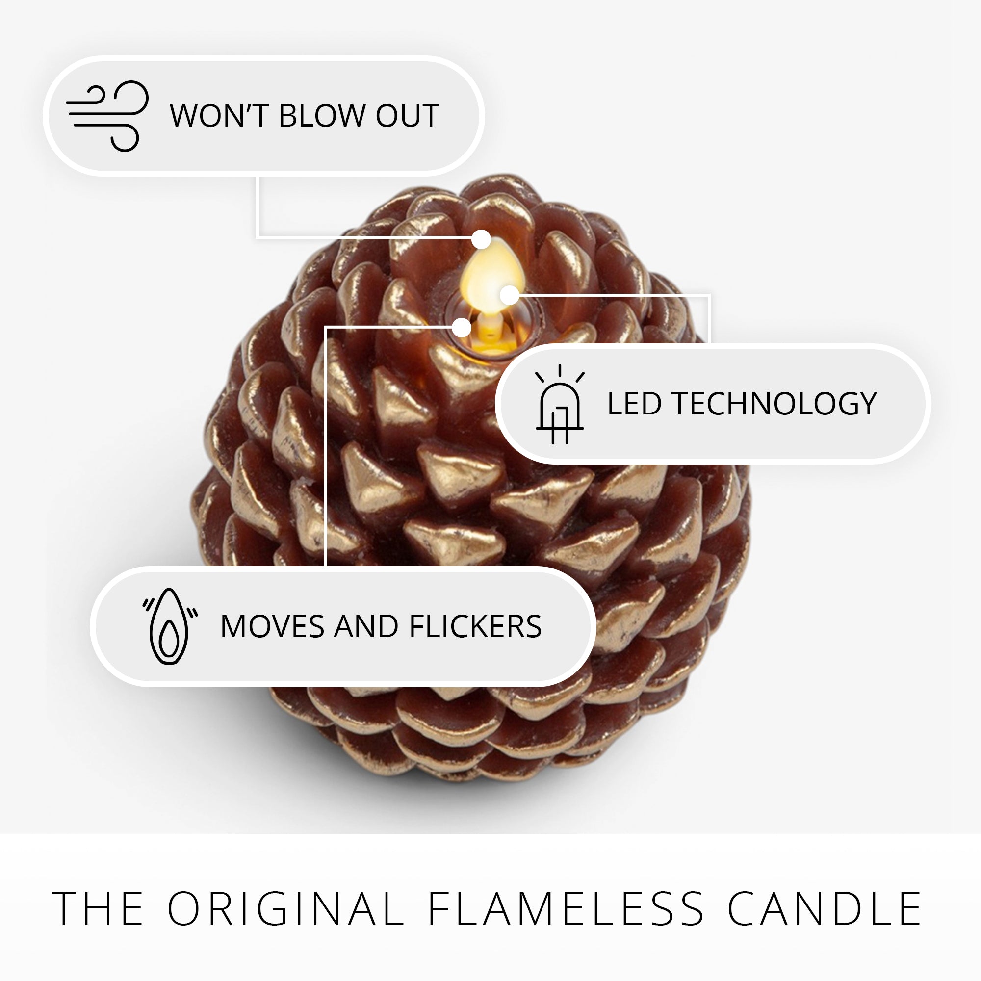 sm-image-8c49508c1389cc39a5dc2444 Metallic Cappuccino Flameless Candle Pinecone