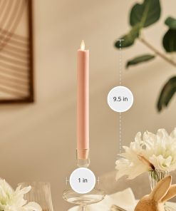 Dusky Rose Flameless Candle Taper