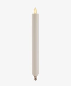 Pearl Ivory Flameless Candle E12 Taper Bulb