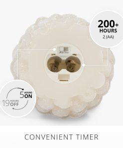 White Swan Flameless Candle Pinecone
