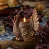 Metallic Cappuccino Flameless Candle Turkey