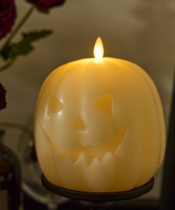 Pearl Ivory Flameless Candle Jack-o'-lantern