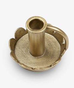 Brass Wrought Iron Scalloped Taper Holders