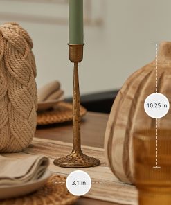 Brass Wrought Iron Taper Holder