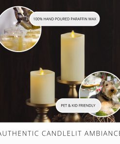 Chalky Ivory Flameless Candle Pillar