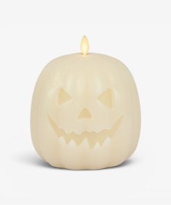 Pearl Ivory Flameless Candle Jack-o'-lantern