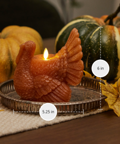 Adobe Flameless Candle Turkey