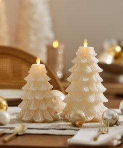 White Swan Flameless Candle Tree