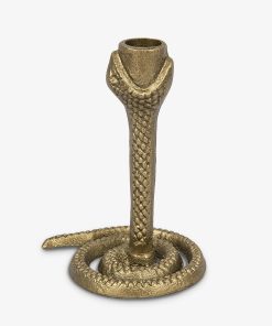 Brass Wrought Iron Snake Taper Holder