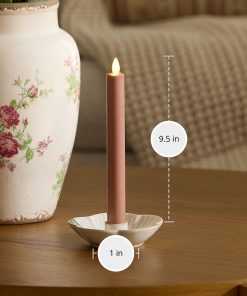 Soft Clay Flameless Candle Taper