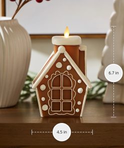 Gingerbread House Flameless Candle
