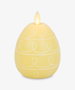 Lemon Chiffon Flameless Candle Egg