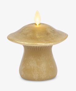 Khaki Small Mushroom Flameless Candle