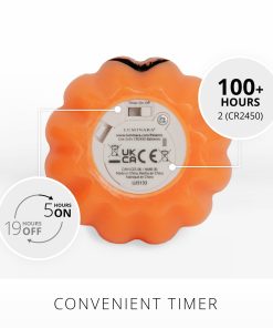 Russet Orange Flameless Candle Jack-o-lantern Tealights