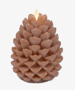 Caramel Café Flameless Candle Pinecone