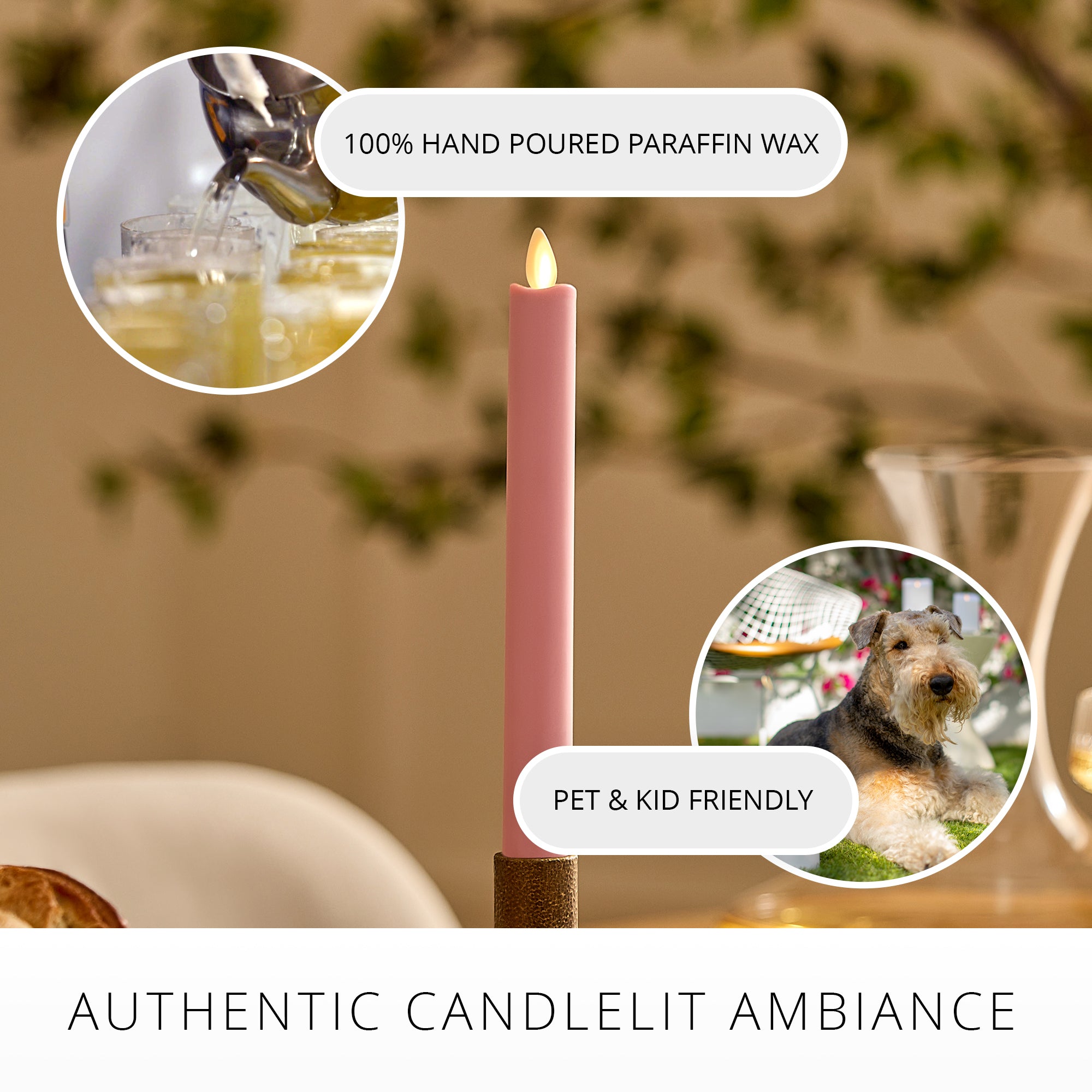 sm-image-a4ae7a63693d56d06a299e14 Saga Rose Flameless Candle Taper