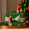 Red Flameless Candle Gnome