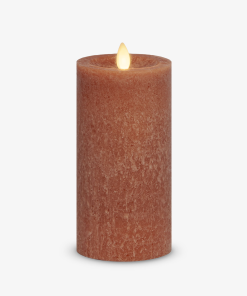 Adobe Seaglass Flameless Candle Pillar