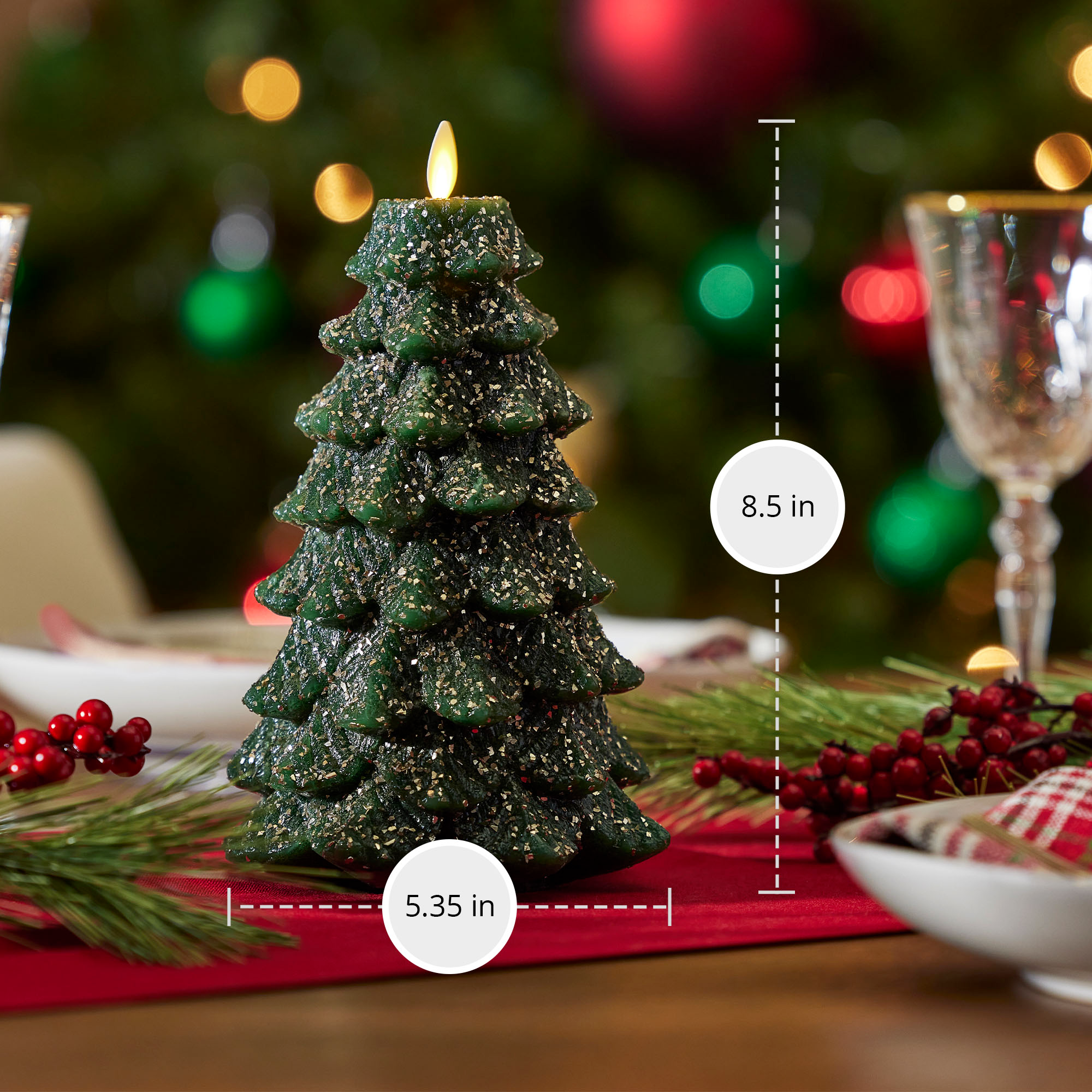 sm-image-a6ee78c346fe046d445c6d3d Green Glitter Holiday Tree Flameless Candle