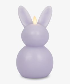Gentle Lavender Flameless Candle Easter Bunny Rabbit
