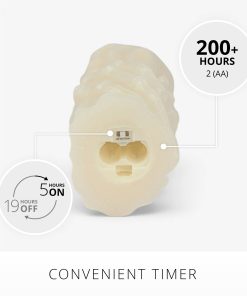 Pearl Ivory Skeleton Hand Flameless Candle Pillar