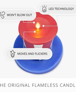 Red, White & Blue Flameless Candle Patriotic Hat