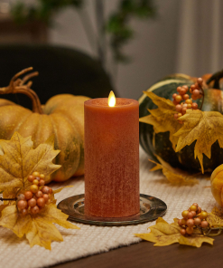 Adobe Seaglass Flameless Candle Pillar
