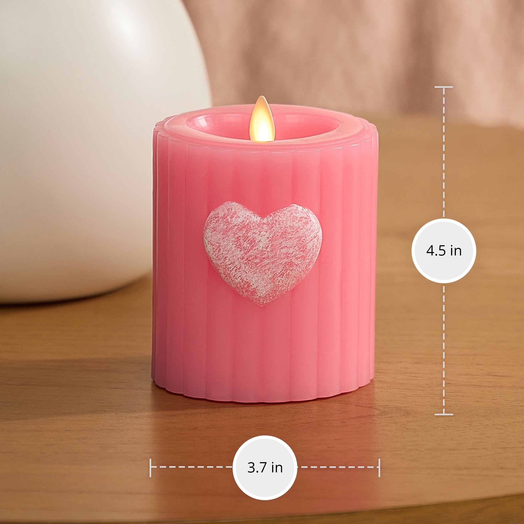 sm-image-a98f3d0be10c8d04f56e9c5f Sweet Pink Ribbed Flameless Candle Pillar