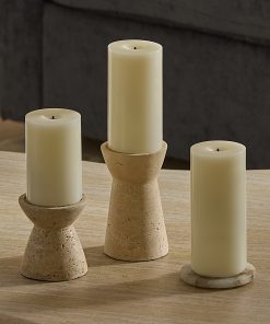 Pearl Ivory Rechargeable Wick To Flame Flameless Candle Pillar