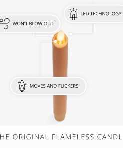 Sunlit Honey Flameless Candle Taper