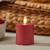 Cherry Red Outdoor Flameless Candle Votive