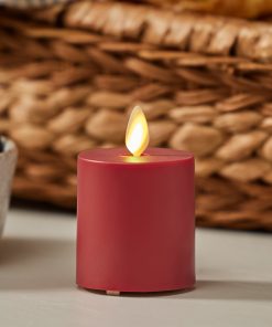 Cherry Red Outdoor Flameless Candle Votive