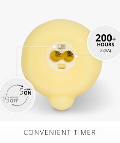 Lemon Chiffon Flameless Candle Bunny