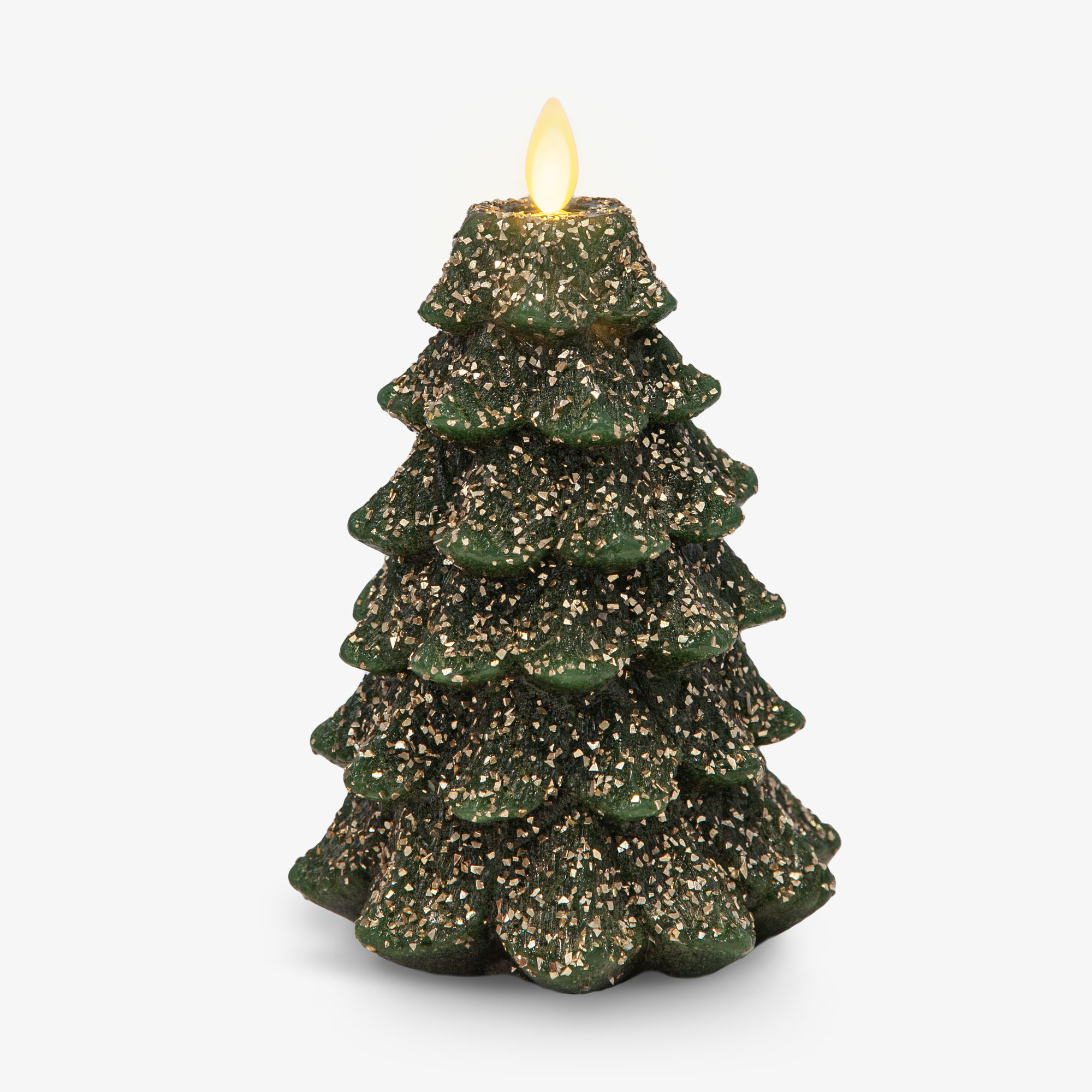 sm-image-afee3cabbff60c5a4993f733 Green Glitter Holiday Tree Flameless Candle