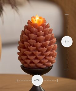 Caramel Café Flameless Candle Pinecone
