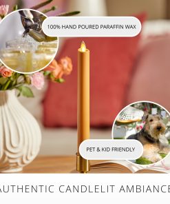 Sunlit Honey Flameless Candle Taper