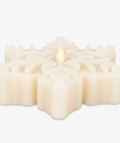 White Swan Flameless Candle Snowflake Tealight