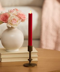 True Red Flameless Candle Taper