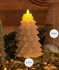 White Swan Flameless Candle Tree
