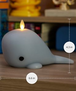 Celestial Blue Flameless Candle Whale