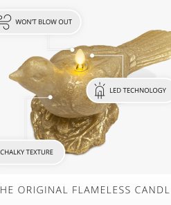 Khaki Bird Flameless Candle