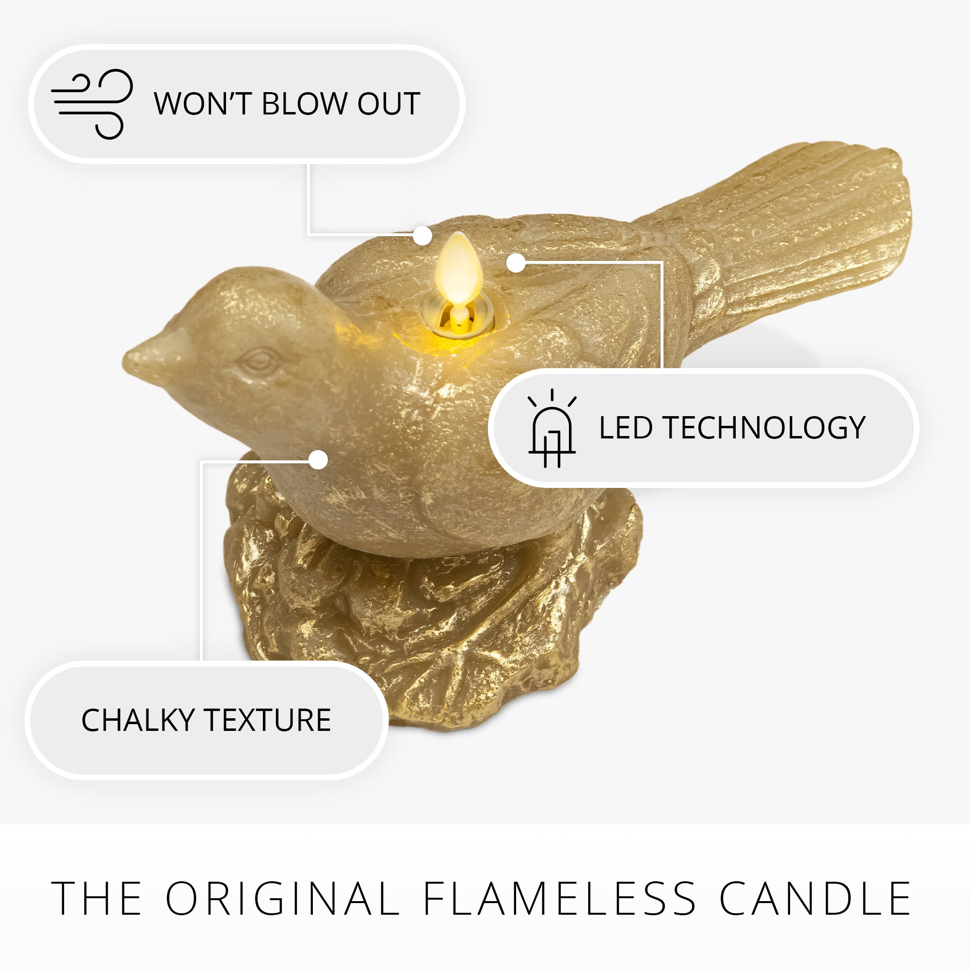 sm-image-ba7eafba7b060907ad2a9185 Khaki Bird Flameless Candle