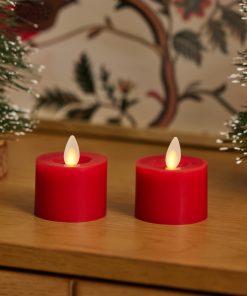 Holiday Red Flameless Candle Tealights