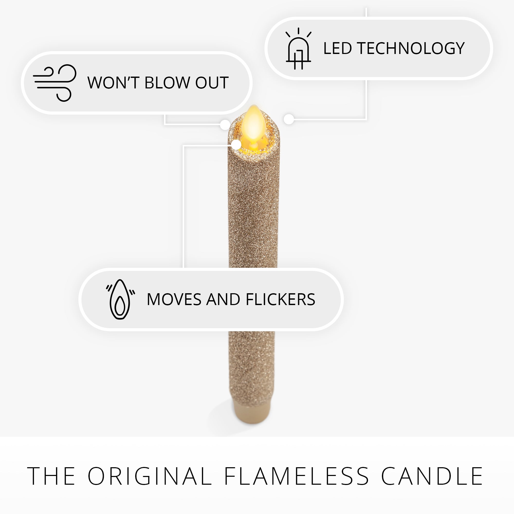 sm-image-bea897029894e0f641e54ee8 Champagne Glow Glitter Flameless Candle Taper