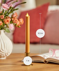 Sunlit Honey Flameless Candle Taper