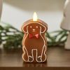 Gingerbread Dog Flameless Candle