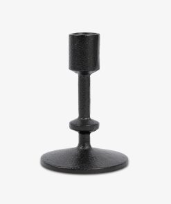 Black Wrought Iron Modern Taper Holders