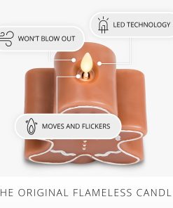 Gingerbread Boy Flameless Candle